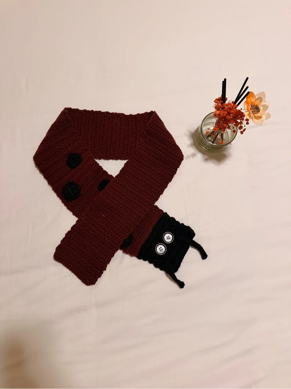 Handmade Cozy Crochet Lazy Bug Scarf - Open for Commission
